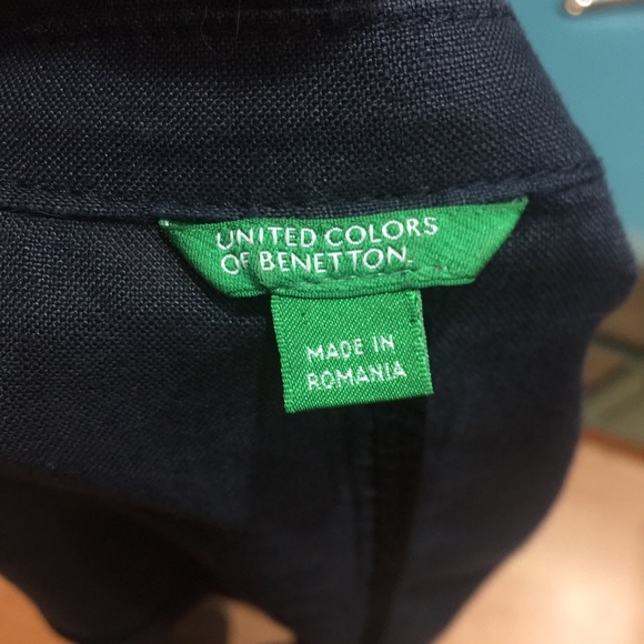 Dark blue linen blazer - Picture 2 of 7